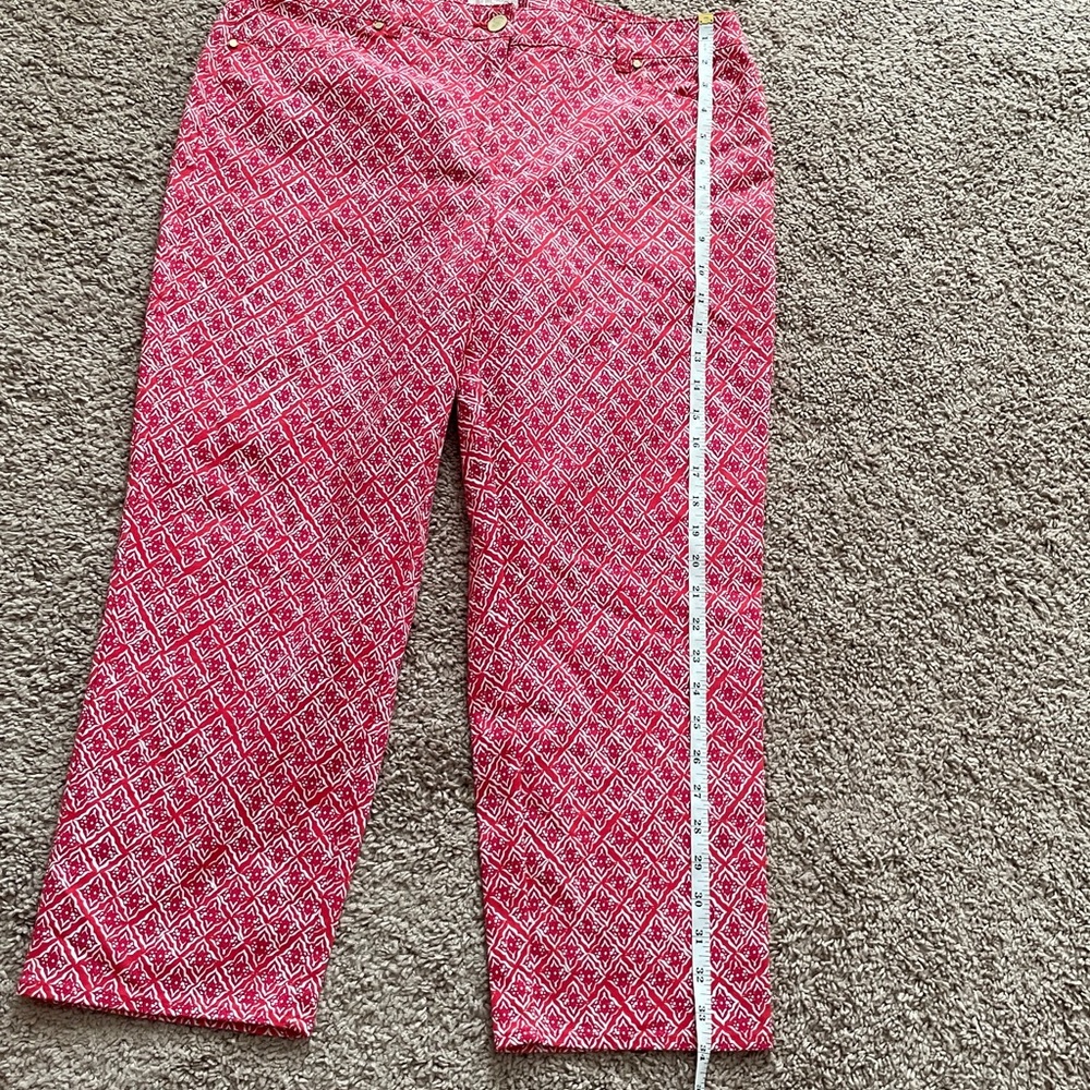 Chicos 1.5 Pink and Orange Cropped‎ Pants - Picture 5 of 7
